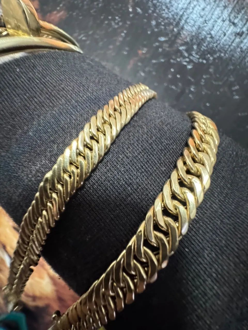 Pulseira Groumet de ouro 18k procedência garantia eterna - Foto 4