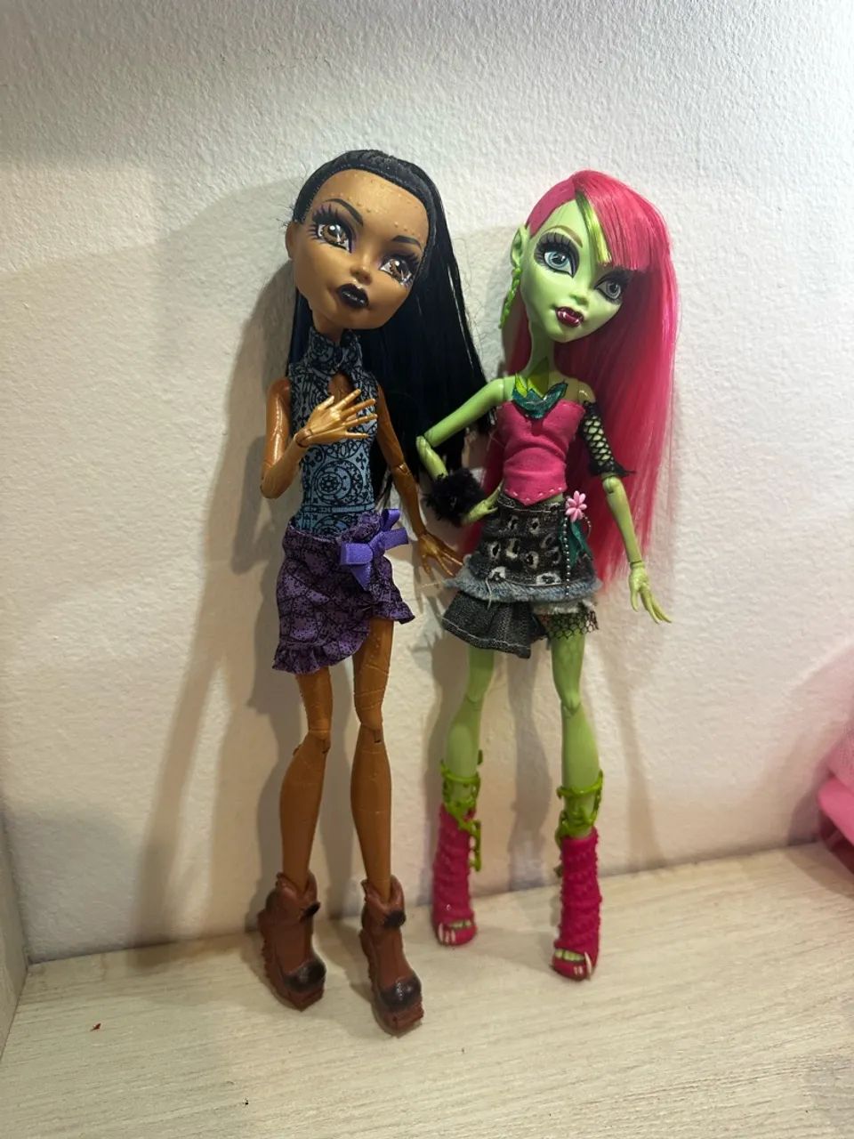 Boneca monster high  Vênus e robeca g1 mini lote 
