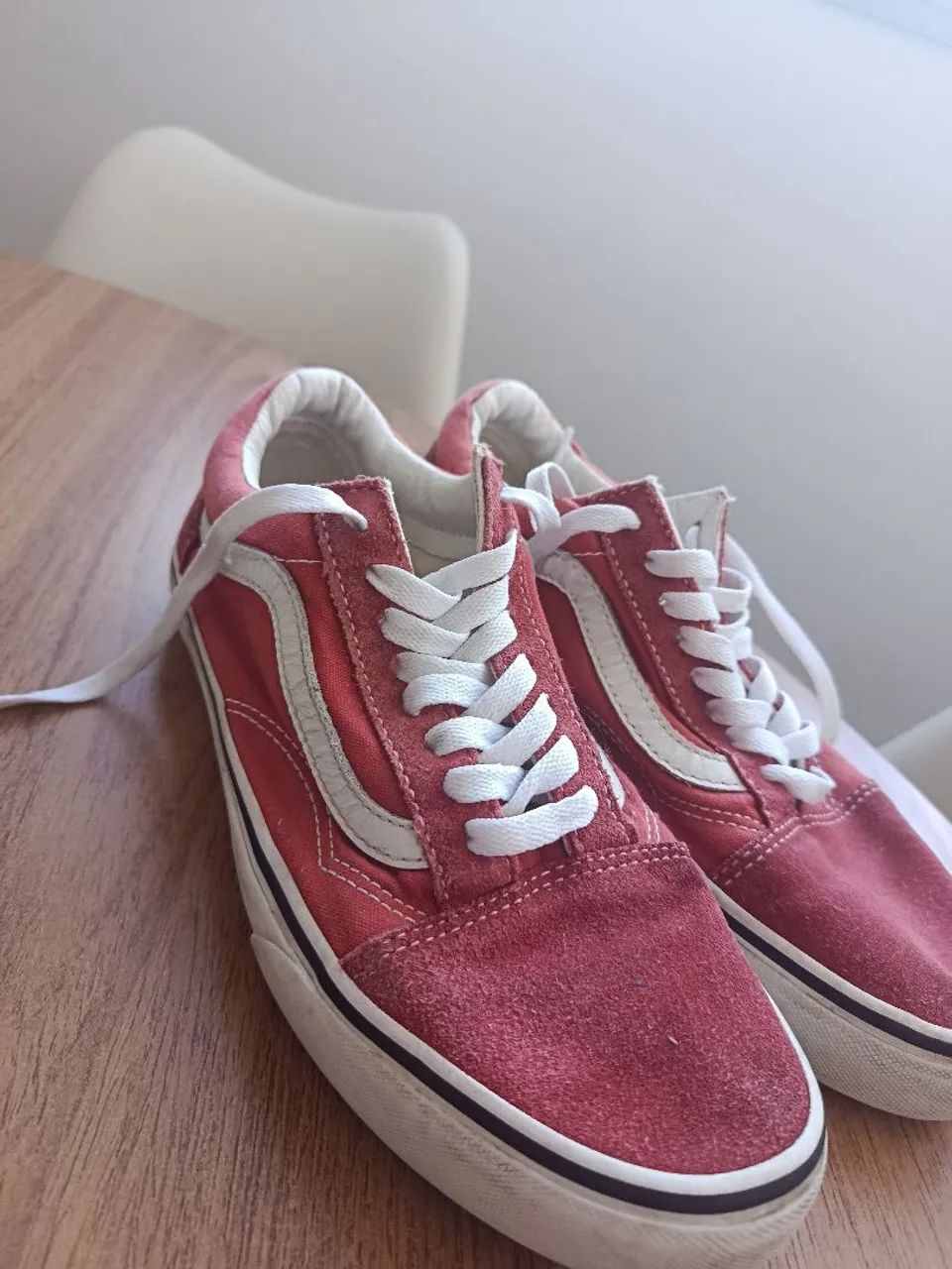 Tenis Vans Old School Vermelho e Branco - Foto 2