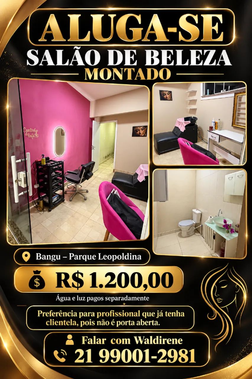 Aluguel salao de beleza