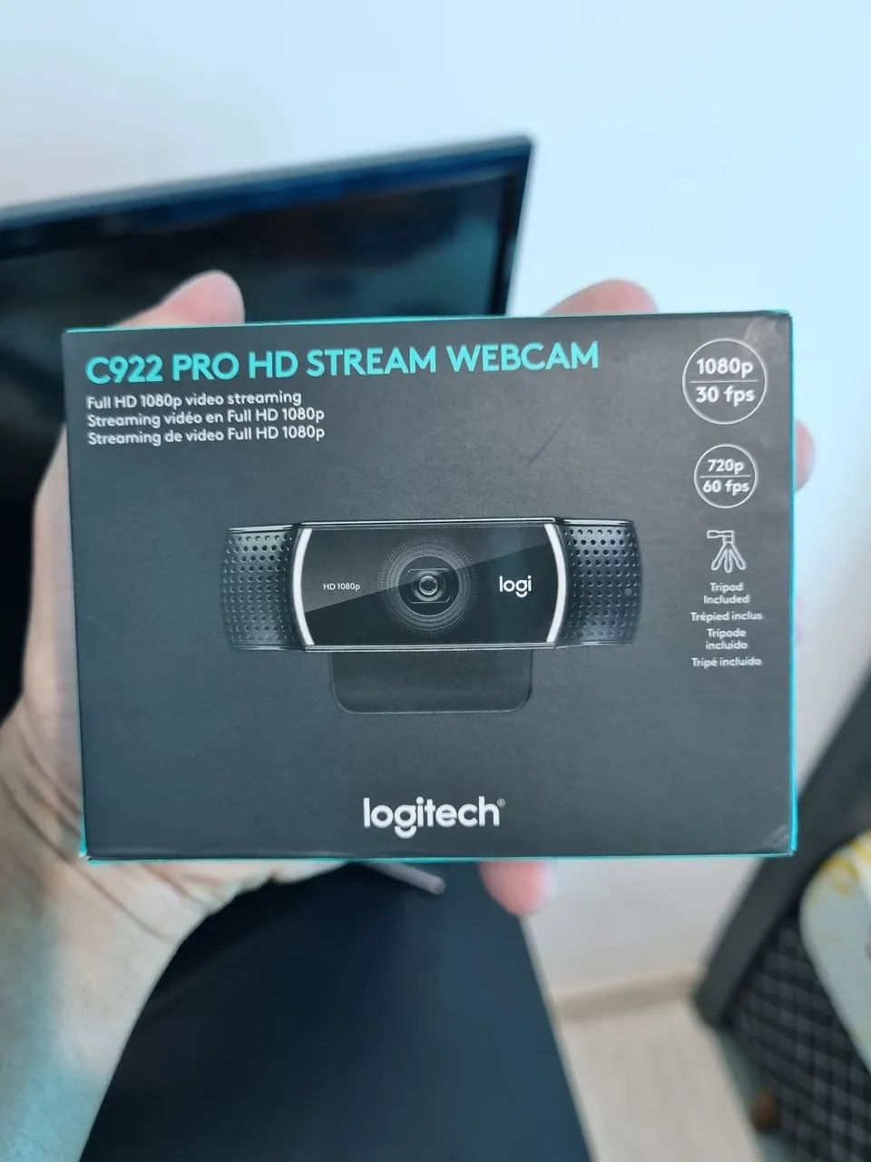 Webcam Logitech C922 Pro Seminova - Foto 2