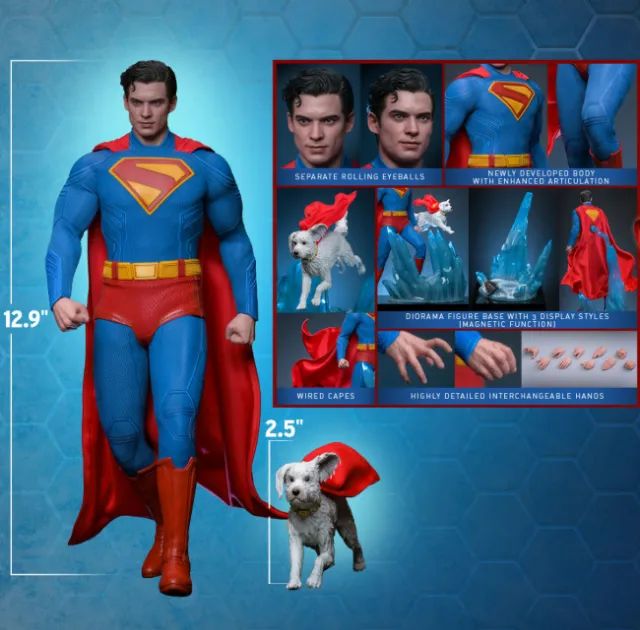 Hottoys Superman e Krypto 1/6