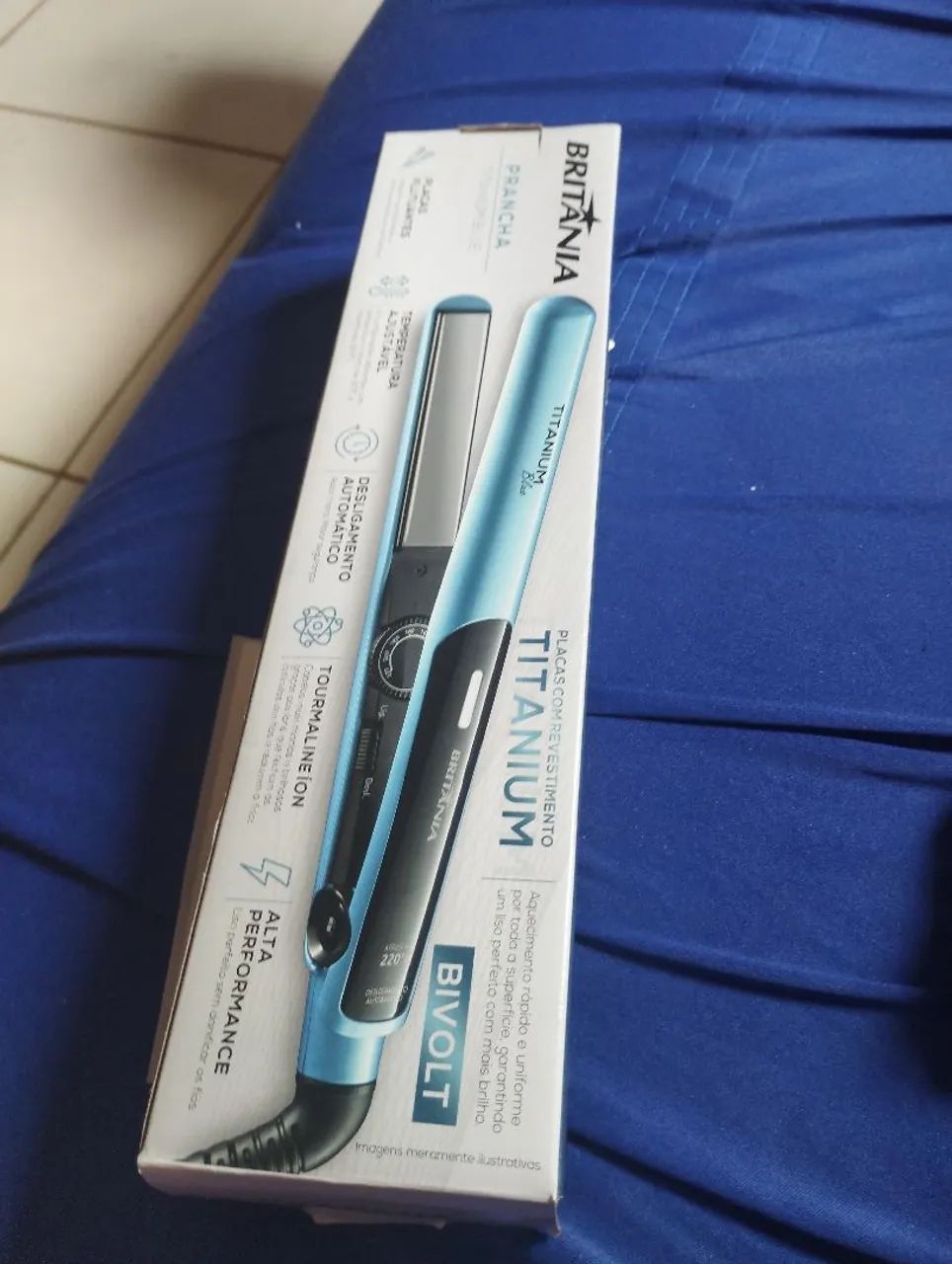 Prancha Titanium BLUE (Britânia) - Foto 2