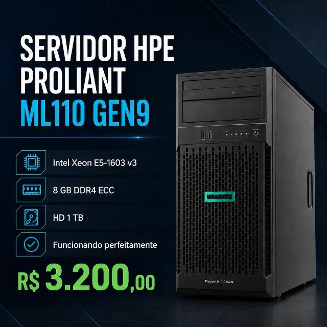 SERVIDOR HPE PROLIANT ML110 GEN9