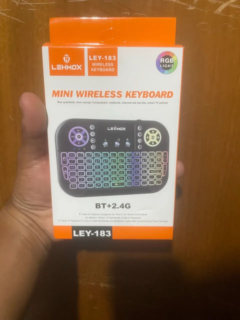 Mini Keyboard com Led para Smart TV lehmox ley-183 - Foto 2