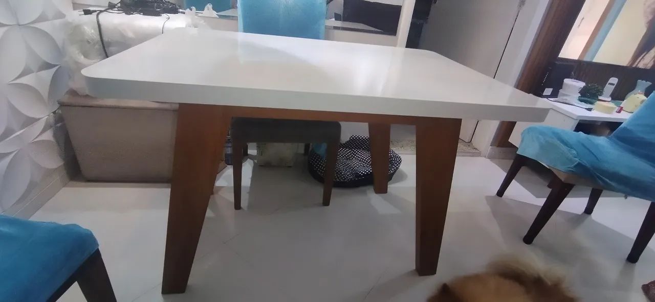 Mesa Tampo de vidro 1.20X80