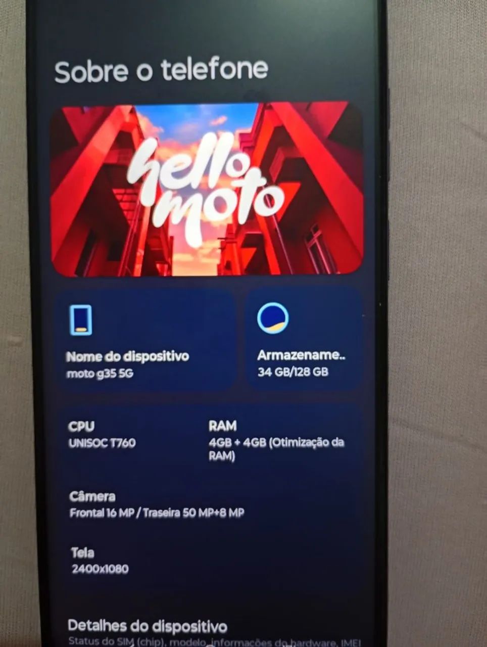 Motog35 128gb 8 de RAM  - Foto 3