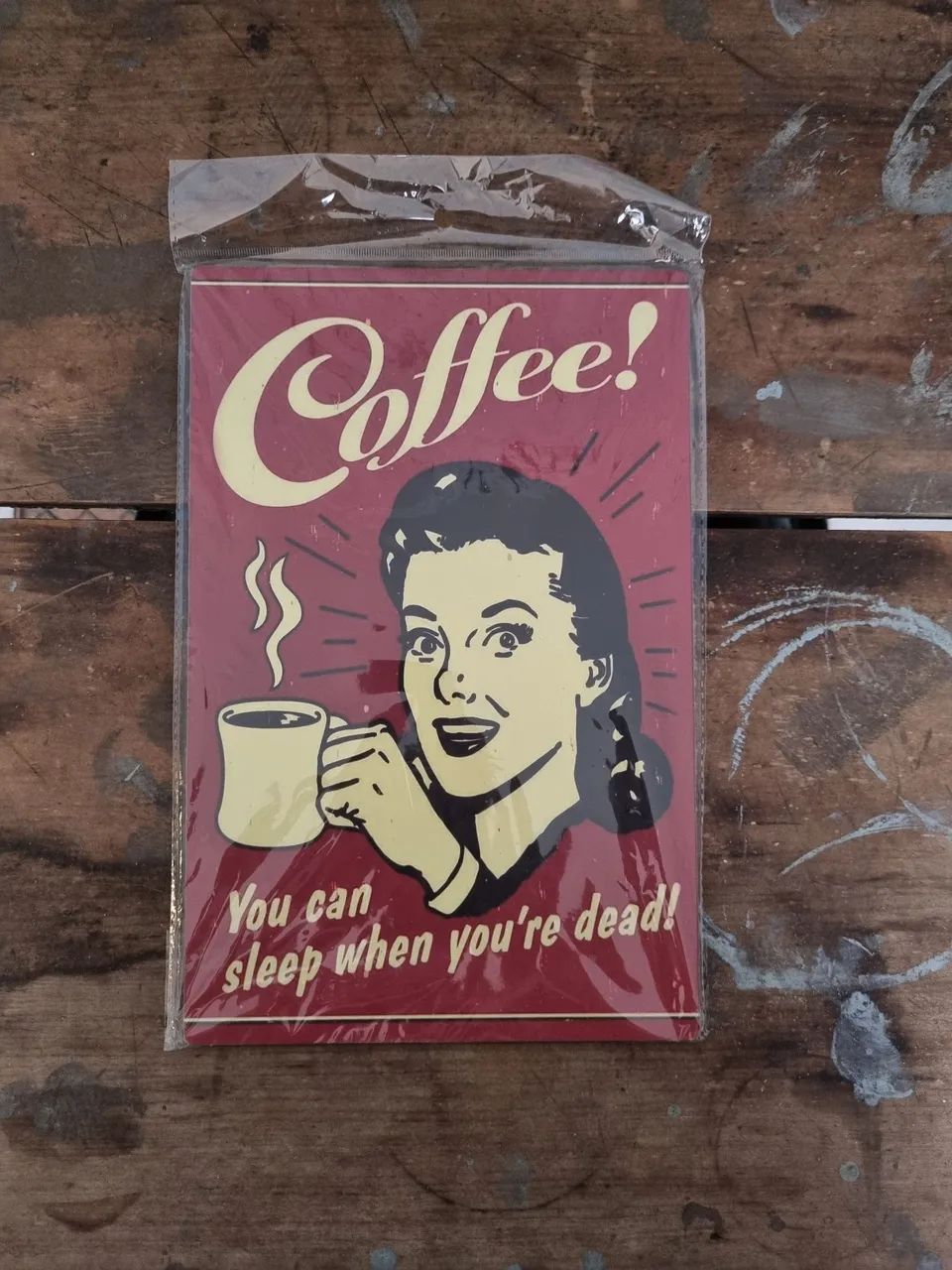 Placa decorativa Café