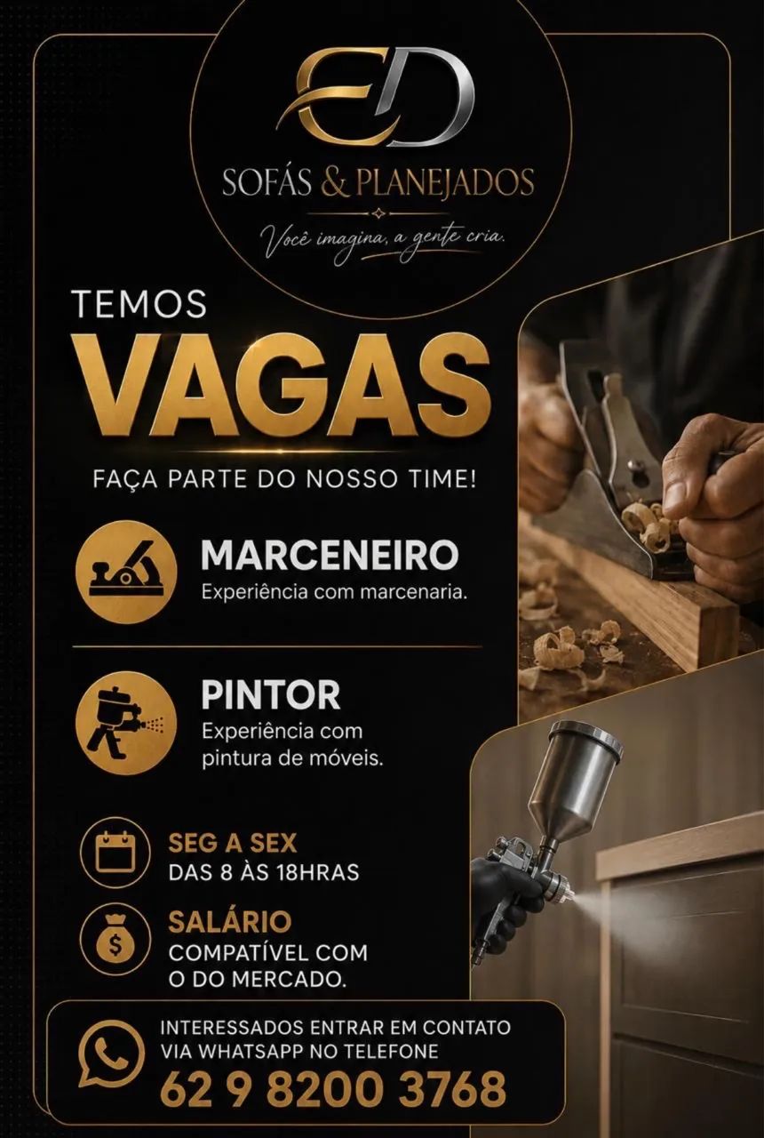 Contrata se marceneiro profissional 