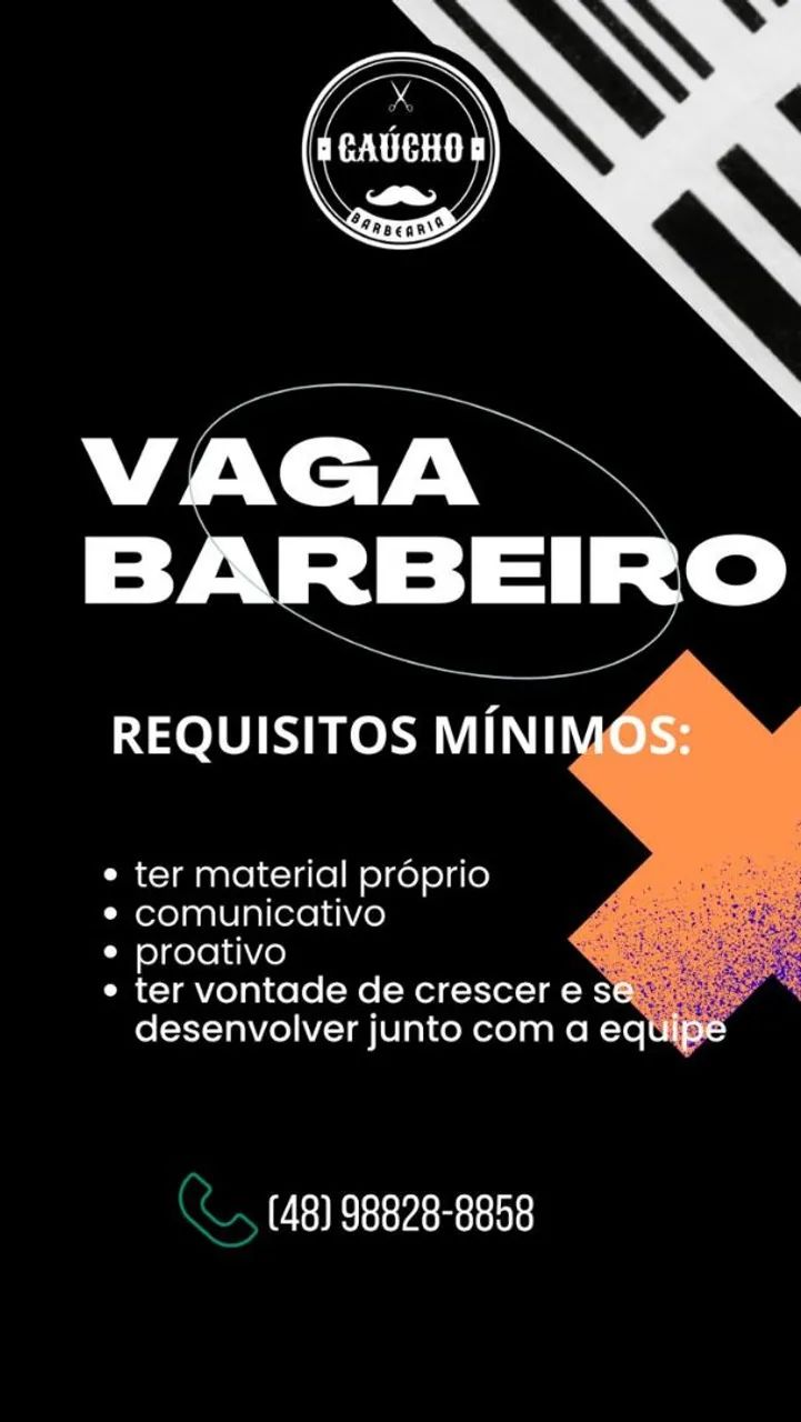 VAGA PARA BARBEIRO