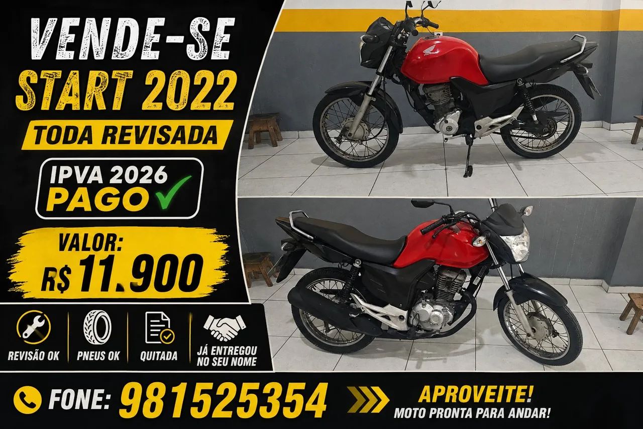 Start 2022 vermelha preço bom