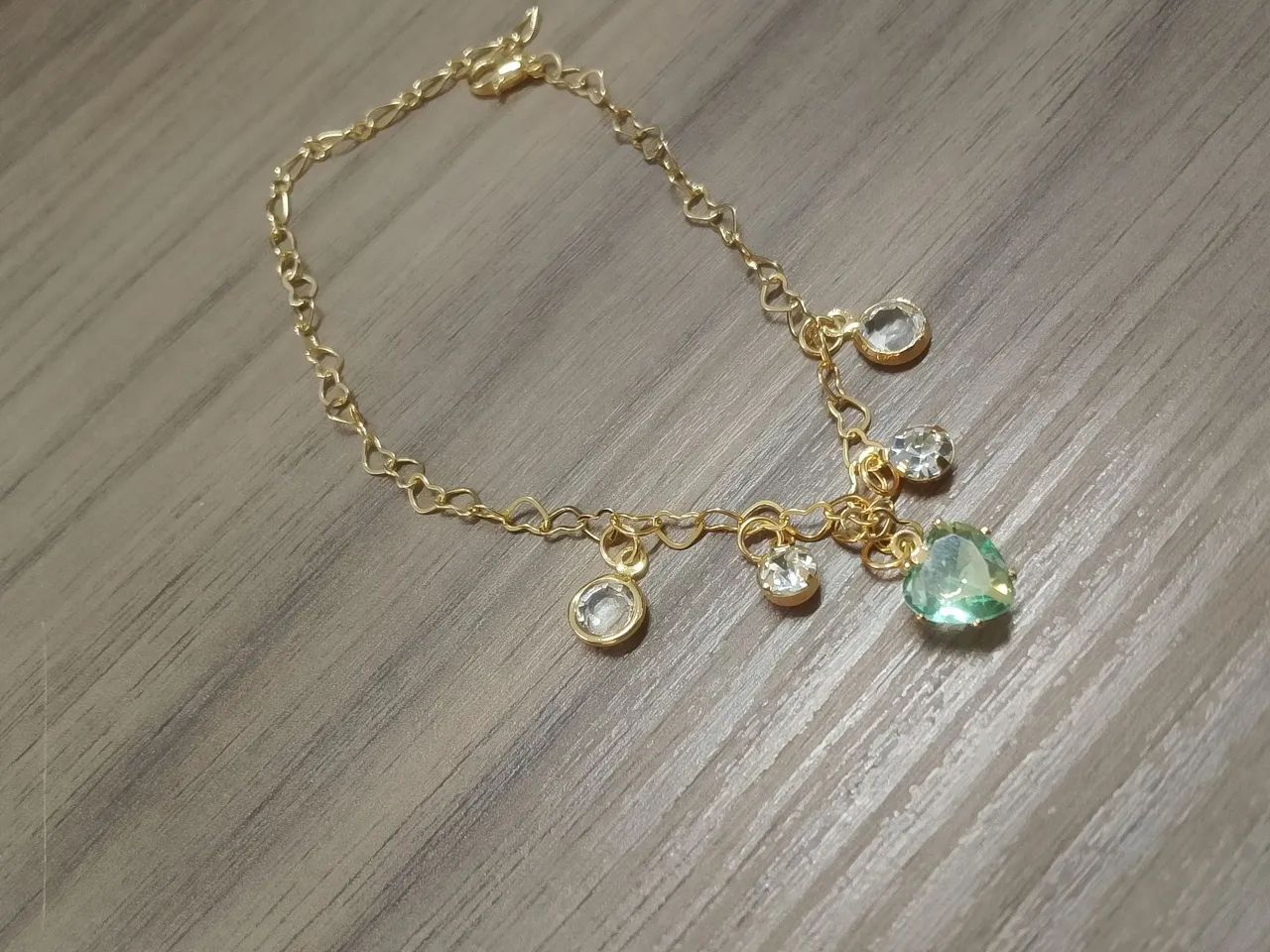 Pulseira de Zircônia Banhada a Ouro  - Foto 3