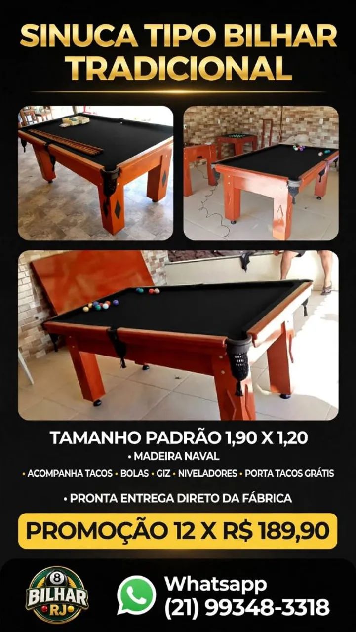 Sinuca Bilhar Em Promoção  - Foto 3