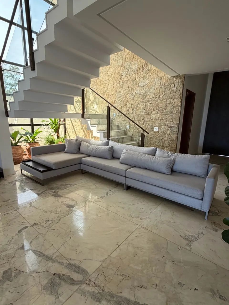 Sofá com chaise FRANCCINO 2,40m modelo LAGO - Foto 3