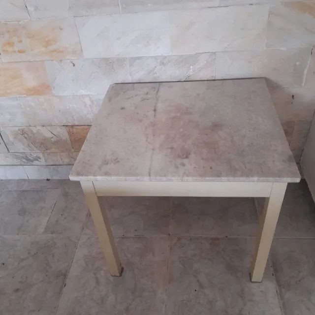 Mesinha  tampo marmore branco  - Foto 2