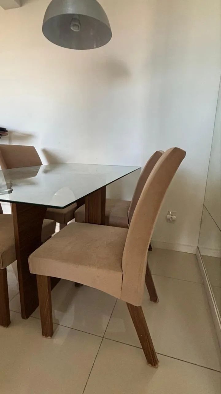 Mesa de jantar com 4 cadeiras - R$ 400,00 - Foto 3