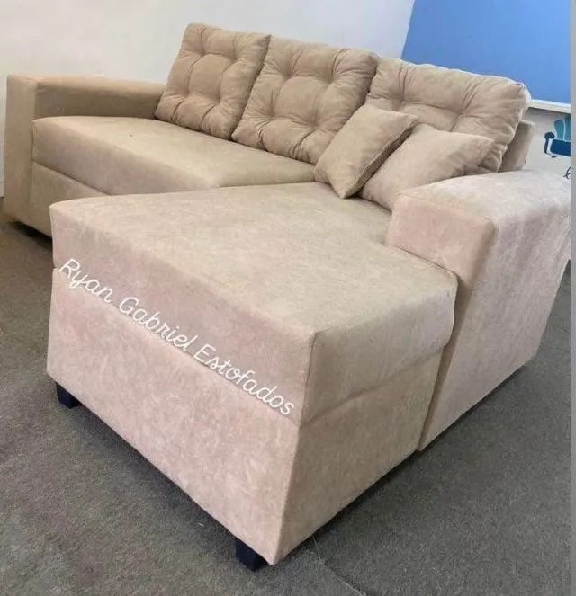 Sofá 3 Lugares com Chaisse - Foto 5