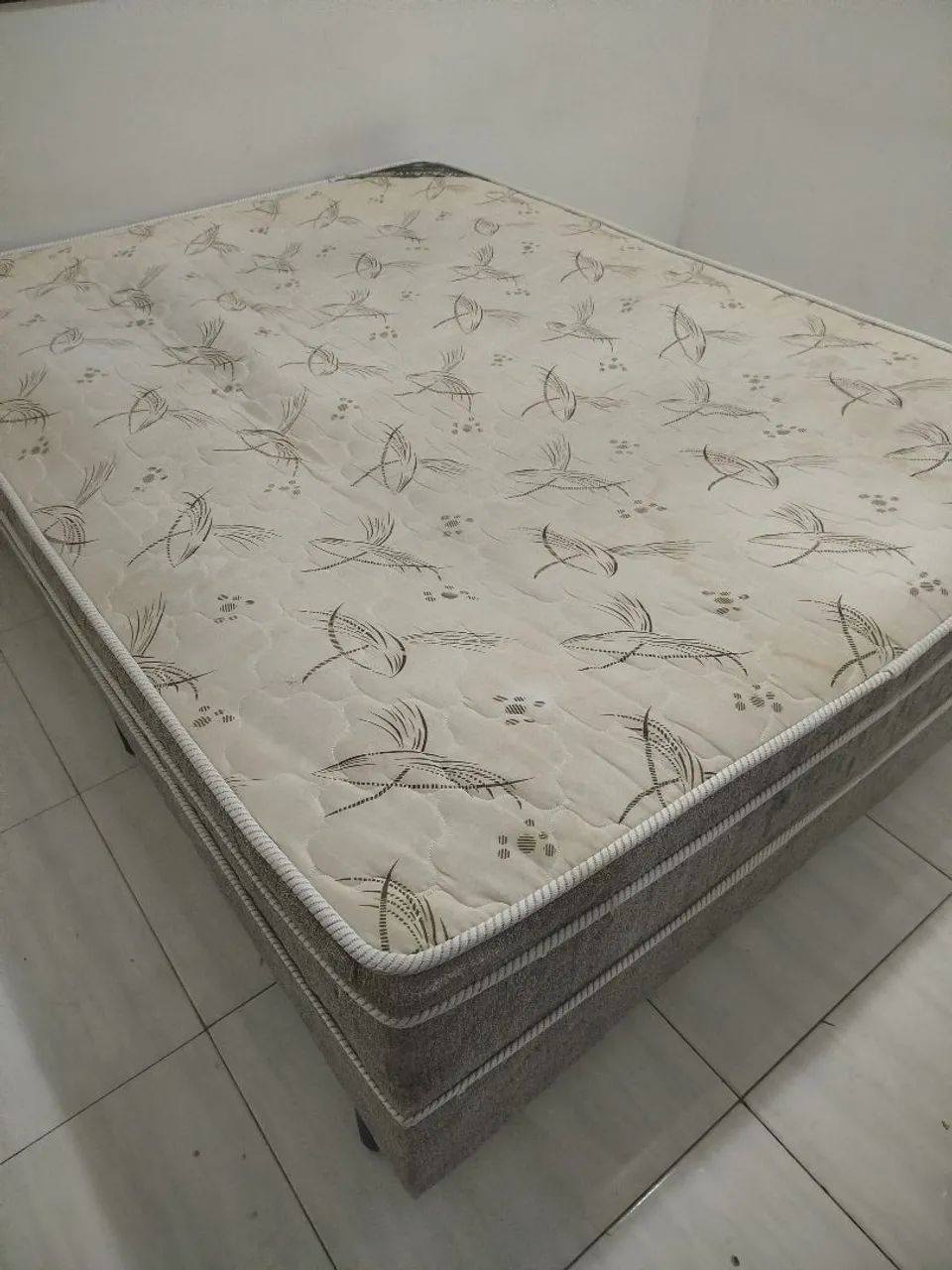 Cama box de casal conjugada molas ensacadas