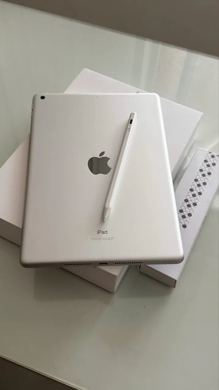 iPad 9 com caixa + Pencil WB + 2 capas
