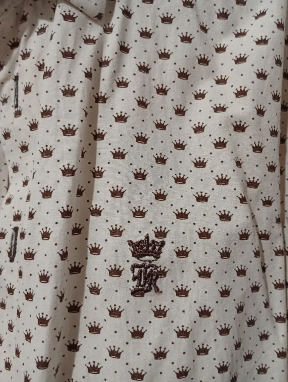 Camisa social mangá longa 38/40 - Foto 2
