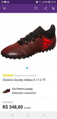 Chuteira society adidas botinha - Foto 3