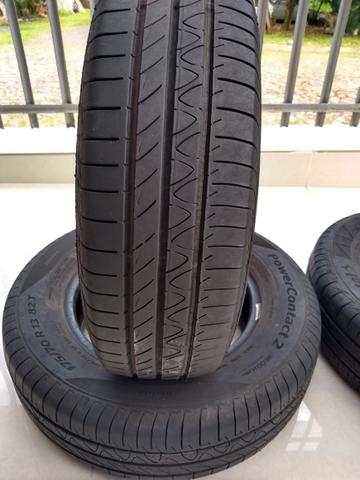 Pneus novos/ 175/70 R13 continental - Foto 4