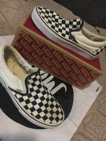 slip on quadriculado