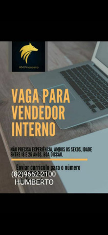 Vagas para vendedor