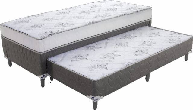 Quarto cama colchão Box casal conjugado - Foto 4