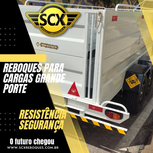 Carretinha Reboque 2 eixos trucado. SCX2M3 - Lançamento - A melhor Carretinha do Brasil