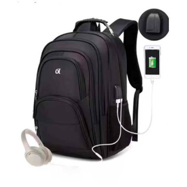 Mochila Bolsa Notebook Reforçada USB Impermeável Executiva Cabo de Aço - Foto 3