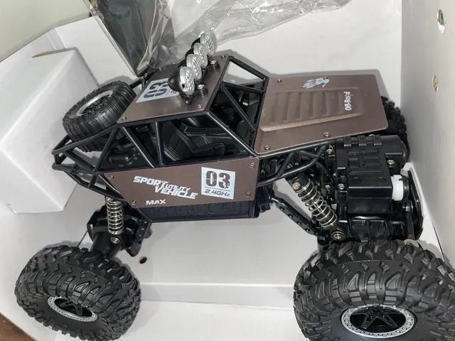 Carrinho Controle Remoto 4x4 Monster Truck Rc Bateria Recarregavel Rally  Brinquedo Menino