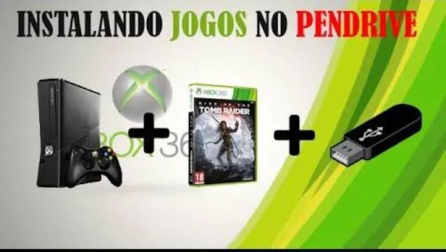 Console Xbox 360 Slim RGH 450 Jogos - Black Games