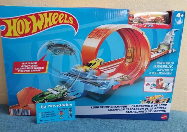 Hot Wheels Looping Set Montagem Action Com Carrinho Brinde