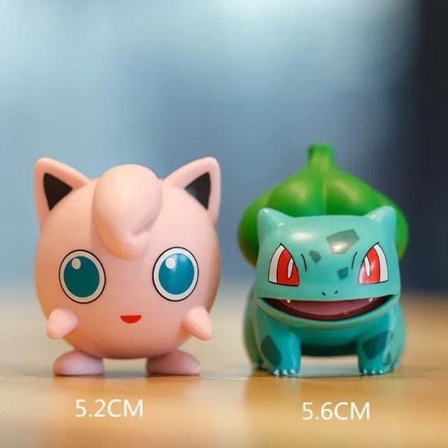 Bonecos Pokemon Coleção 6 pcs Pikachu Charmander Bulbasaur Squirtle Psyduck Jigglypuff - Foto 5