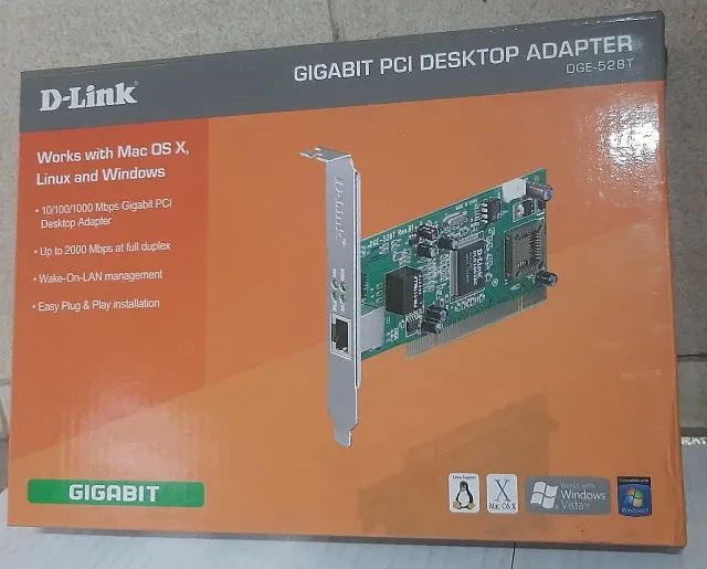 Placa De Rede D-link Dge-528t Gigabit Pci 10/100/1000 Mbps