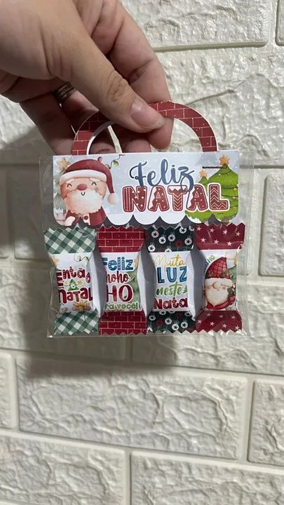 Mimos de Natal - Pacote com 4 Bombons Decorads