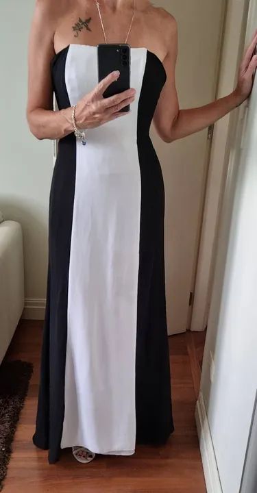 vestido sem alça nunca usado shoulder, p - Foto 2