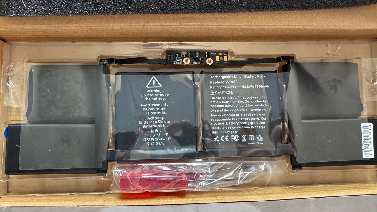 Bateria para Notebook Apple A1953 (Macbook 2018 Touchbar 15?)