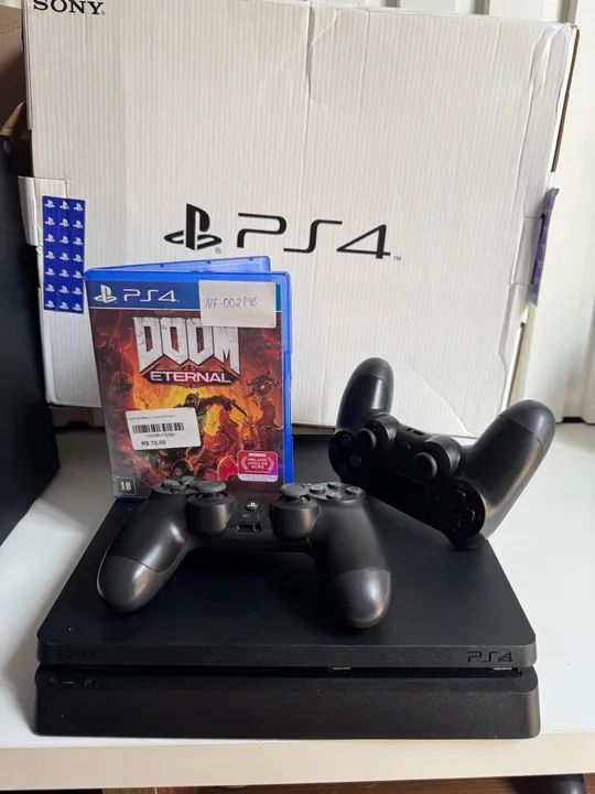 Playstation 4 Slim com Jogo Doom Eternal - Foto 2