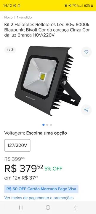 Refletor Led para grandes áreas, Blindado! - Foto 4