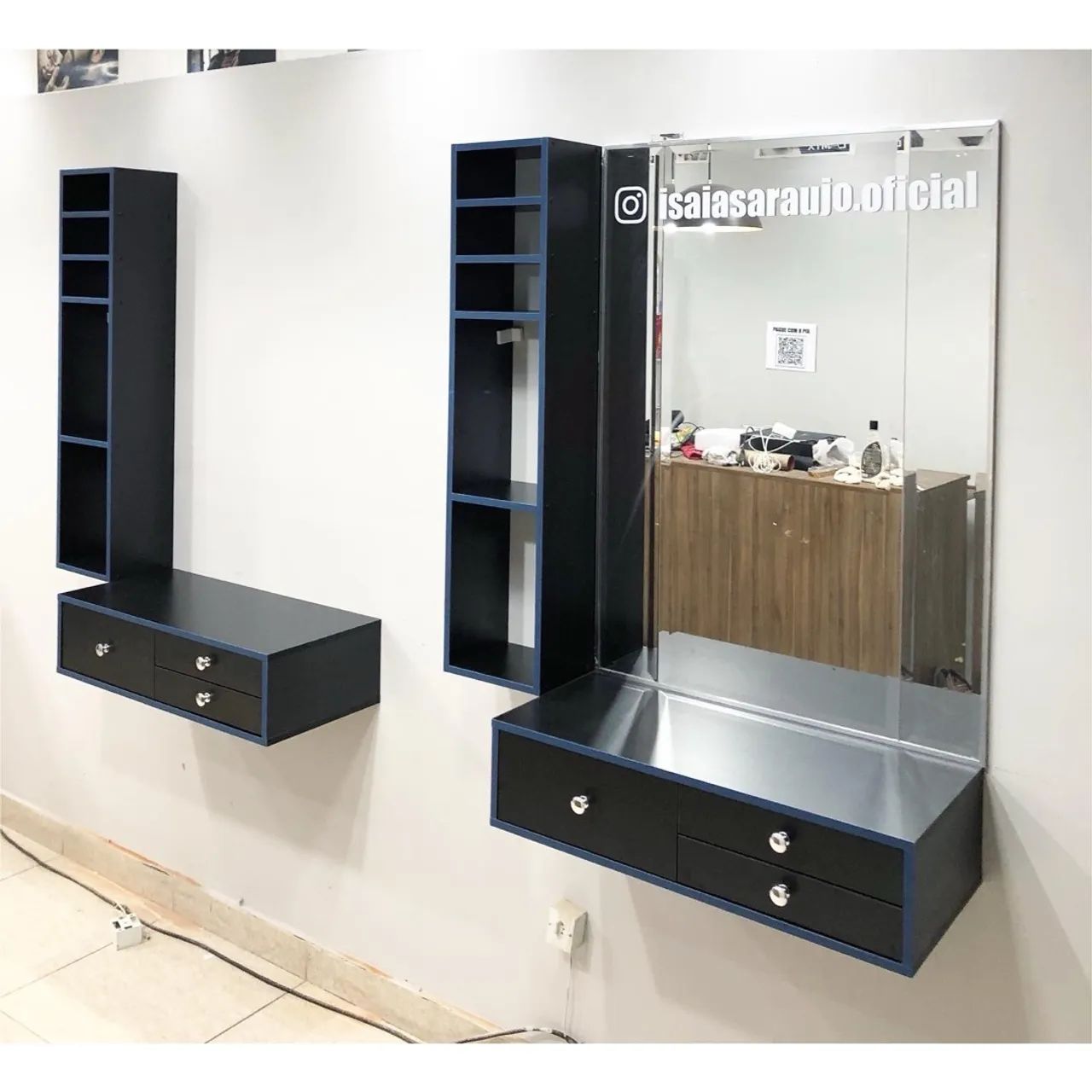 Bancada para Barbearia em MDF 
