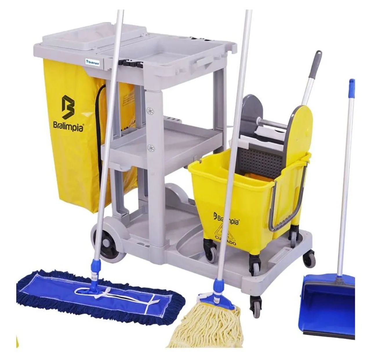 Carrinho de Limpeza comercial Bralimpia América