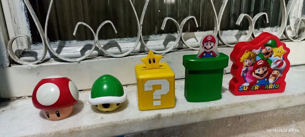 Brinquedos Super Mario - Personagens e Itens Clássicos