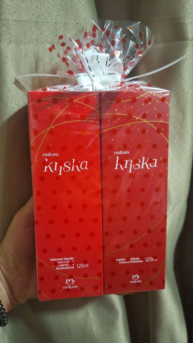 Kit presente Natura Kriska hidratante corporal + sabonete líquido  - Foto 3