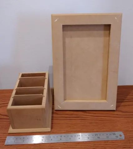 5 Peças em mdf para pintar ou forrar combo - Foto 2