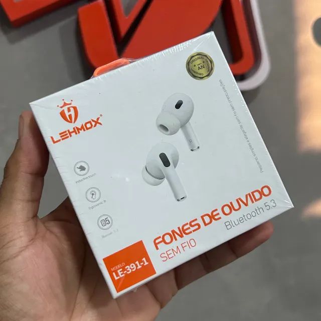 Fone De Ouvido Bluetooth 2a Lightning Premium Earpods iOS e Android Homologado pela Anatel