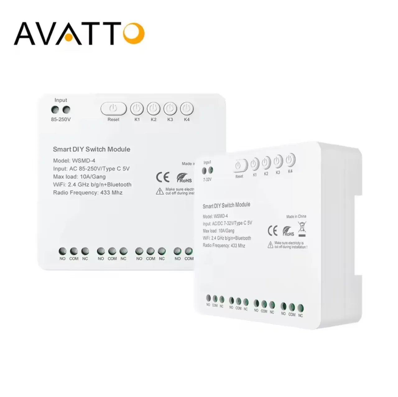 Módulo relé inteligente 4 canais