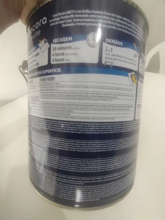 Tinta Coral Decora Matte Fosco 3,6L - Foto 5
