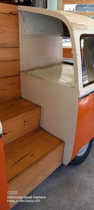 1/2 KOMBI EM FIBRA DE VIDRO. IDEAL PARA FOTOS INSTAGRAMÁVEIS E/OU BIEERWAGEN - Foto 4